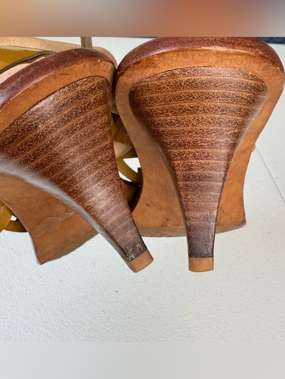 Tory Burch Miller Holly Slingback Kitten Heel Sandals Shoes Patent Logo Size 10 - Picture 4 of 9